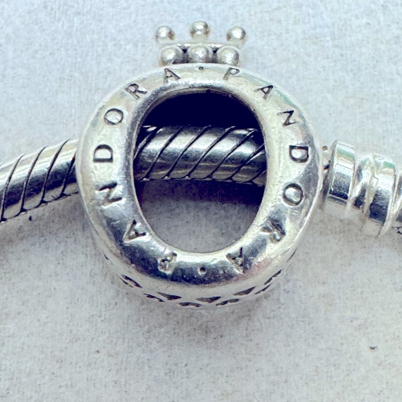 Pandora Jewelry - Authentic Pandora Logo & Crown O Charm silver